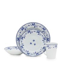 Set de Vajilla 16 Piezas Royal Porcelain Blue Nalini